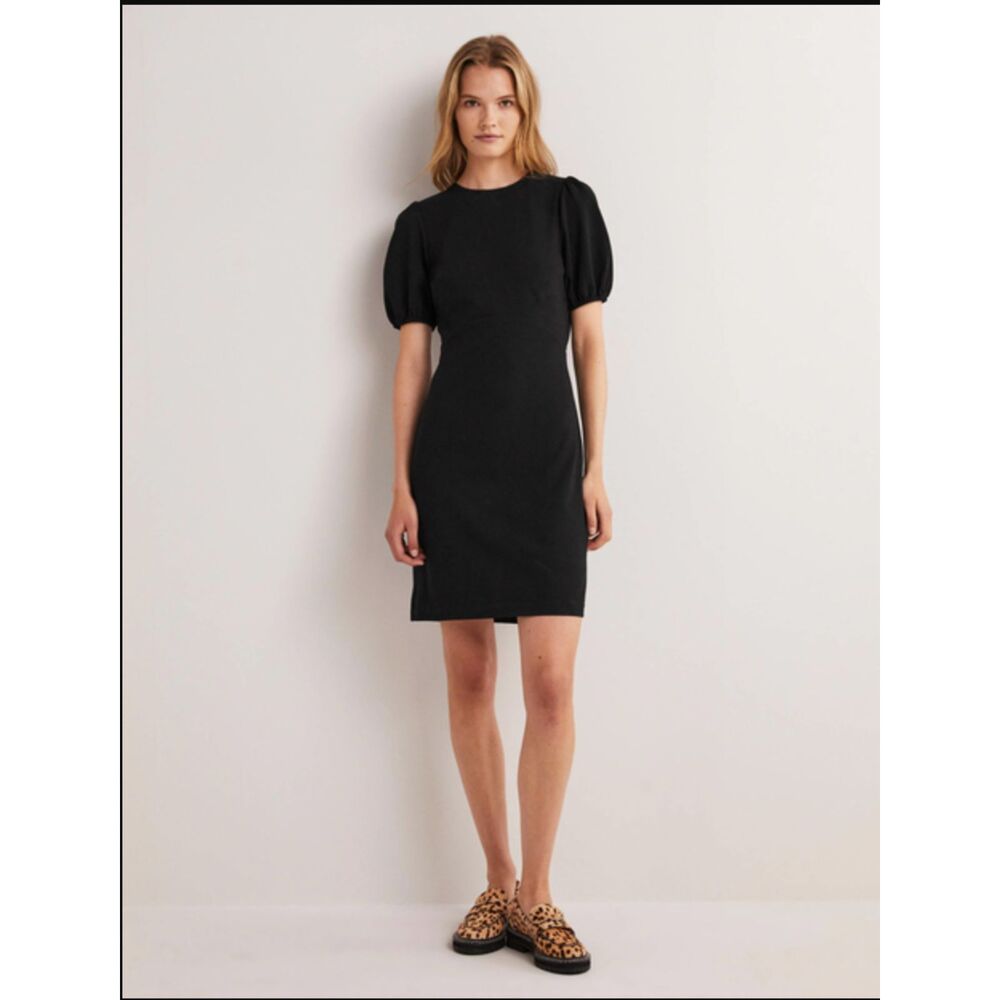 NWT Womens Boden Cut Out Jersey Mini Dress Back Button Size 12L